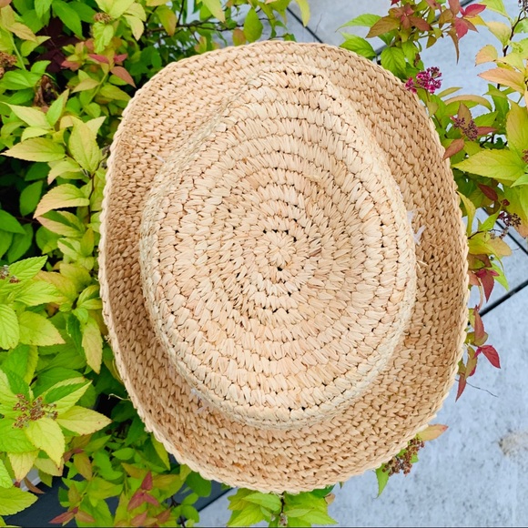 Anthro Tracy Watts New York Straw Straw Fedora Hat - Picture 8 of 16